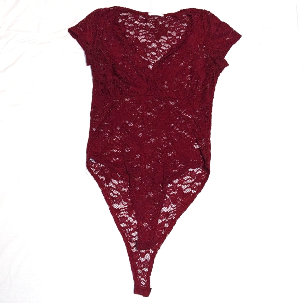 Lace Floral Bodysuit by Tiny Willow Sz S